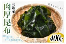 三陸産 肉厚 昆布 400g [川村海産 宮城県 気仙沼市 20564661] 海産物 コンブ 佃煮 煮物 おやつ おつまみ おでん 煮物 煮しめ 出汁 海藻 魚介類 常温