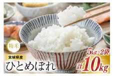 米 宮城県産 ひとめぼれ 10kg (5kg ×2袋) [菊武商店 宮城県 気仙沼市 20565591] お米 こめ コメ 白米 精米 ブランド米 ご飯 ごはん 小分け 家庭用