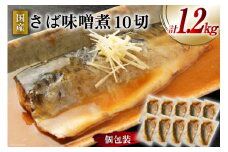 国産 さば 味噌煮 120g×10パック [阿部長商店 宮城県 気仙沼市 20564777] 個包装 真空パック 鯖 サバ さば 味噌煮 惣菜 魚 加工品 切り身 さばみそ サバ味噌 簡単 簡単調理 温めるだけ 冷凍