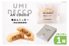 クッキー うみねっこー塩あんくっきー 10個入 [コヤマ菓子店 宮城県 気仙沼市 20564843] 菓子 お菓子 スイーツ 洋菓子 デザート 塩あん あんこ 塩餡 餡 白あん 個包装 小分け