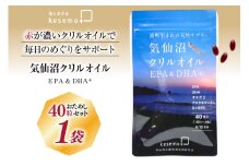 気仙沼 クリルオイル 1袋 40粒 [KESEMO MARINUS 宮城県 気仙沼市 20565393]