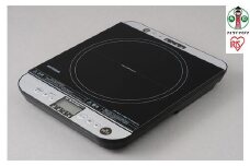 IHコンロ 1口 卓上IHコンロ 1400W 対面操作式 アイリスオーヤマ 火力7段階 火力調節 お手入れ簡単 対面スイッチ付き IHC-T61 ブラック
