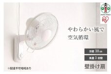 壁掛け扇 メカ式  WFM-306-W ホワイト