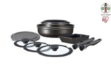 TERACOAT 深型12点セット フライパンセット 深型 鍋セット テラコート 深型フライパン フライパン 鍋 なべ 炒めなべ エッグパン ガラスふた 蓋 ふた IH ガス火 ガスコンロ EHDC-S12S 12点セット アイリスオーヤマ