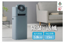 サーキュレーター サーキュレーター衣類乾燥除湿機 アイリスオーヤマ 5L ブルーグレー デシカント式 首振り 上下左右首振り 小型 扇風機 送風 小型送風機 除湿 部屋干し 家電 電化製品 オールシーズン おすすめ 人気 アイリス IJDC-P60-AH