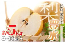 梨「豊水」約5kg（8～10玉入）【松崎果樹園】