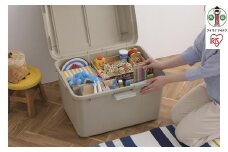 収納　ワイドストッカー　62L　５個セット　AZ-600ベージュ