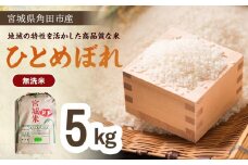 【令和6年産】無洗米 ひとめぼれ5kg×1　みやぎの米　極みのお米　コメ