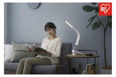 LEDデスクライトQi充電シリーズ 縦置きタイプ 調光・調色　LDL-QLDL-W　ホワイト