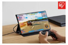ポータブルモニター ポータブル モニター アイリスオーヤマ 15.6インチ ブラック 1920×1080 コンパクト 軽量RAM 薄型ポータブルモニター USBケーブル HDMIケーブル おすすめ 人気 アイリス DP-EF164S-B