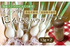 スプラウトにんにくパウダー13g×2 　国産スプラウトにんにく使用
