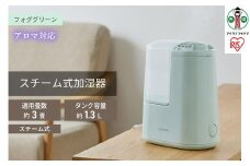 スチーム式加湿器 120ml　AHM-H12B-Gフォググリーン