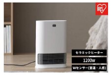 大風量セラミックファンヒーター Wセンサー付 ACH-LW12A-W ホワイト