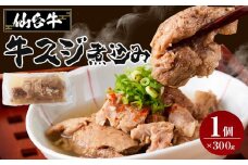 牛肉 仙台牛 牛すじ 煮込み 300g × 1個 | 肉 お肉 にく 牛 ブランド 牛スジ あて おかず おつまみ お酒に合う 冷凍 温めるだけ 簡単調理 時短 家庭用 人気 おすすめ 仙台 宮城 牛すじ肉