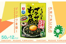 ふりかけるザクザクわかめ生姜香るねぎ塩味　50g×12袋　【04209-0258】