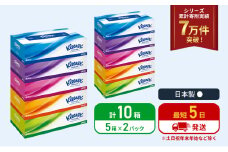 ティッシュ クリネックス ティシュー 5箱入×2パック ティッシュペーパー セット 柔らかい 節約 日用品 日用雑貨 消耗品 備蓄 備蓄品 備蓄用 防災 災害 ボックスティッシュ テッシュ ペーパー ローリングストック 宮城 岩沼市 [№5704-1034]