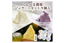 くんぺる農場ジェラート3種セット ＜ミルク・ブルーベリー・季節のジェラート＞ 計9個 (各3個×3種) アイス クリーム デザート スイーツ おやつ お菓子 食べ比べ 【有限会社伊豆沼農産】tm042