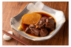 牛タン焼たあ坊の「手作り牛タン角煮」大根入り 3袋 ＜試食用牛タンカレー100g付き！＞ 牛タン 牛たん 角煮 牛肉 肉 お肉 大根 だいこん お試し 試食用 カレー 牛タンカレー カレーライス 冷凍【牛タン焼たあ坊】tm324