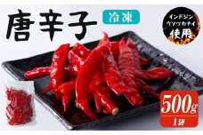 唐辛子 500g 生 殺菌 急速冷凍 業務用 宮城県 登米市産 トウガラシとうがらし インドジンウソツカナイ 冷凍 うまい登米っこ欒や！ 【有限会社ケンズダイニング】tm103