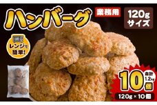 業務用 ハンバーグ 国内製造 合計1.2kg (120g×10個) レンジ調理 温めるだけ 冷凍 肉 お肉 お弁当 惣菜 おかず 【株式会社オサベフーズ】tm381