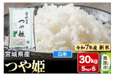 【新米受付】【令和7年産・白米】宮城県産 つや姫 30kg (5kg×6袋)