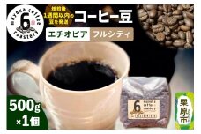 コーヒー豆 エチオピア フルシティ 500g×1個