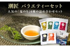 海苔 宮城県産 潮匠 バラエティーセット（八切り 24枚入り × 6種） のり工房 塩のり 味のり 宮城県 東松島市 皇室献上の浜 A