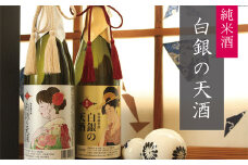 純米酒 「 白銀の天酒 」 2本セット 720ml×2本 お酒 酒 日本酒  宮城県 東松島市 松島農販合同会社  贈答品 贈り物 ギフト プレゼント お歳暮 お中元 父の日 母の日 敬老の日 A