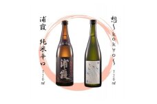 【4】宮城の地酒 720㎖ 2本セット《想～kokyo～・浦霞 純米辛口》 飲み比べ 純米大吟醸 お酒 辛口 佐浦 新澤醸造店 蔵の華 100％使用 四合瓶 宮城県 東松島市 オンラインワンストップ 対応 自治体マイページ