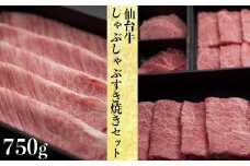 仙台牛 しゃぶしゃぶ・すき焼きセット 750g｜宮城県大崎市 古川ミート製造・A5等級使用・冷凍便