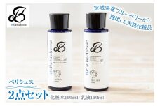 ベリシェス 2点セット (化粧水・乳液)｜化粧品 美容 化粧水 お肌 お手入れ スキンケア ローション 抗菌作用 ブルーベリー [0167]