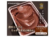 [＆とみやジェラート] ミルクチョコ 1000ml ｜アイス スイーツ 仙台 富谷 とみやど 牧場 アイスクリーム デザート イタリアンジェラート [0200]