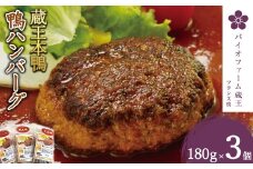 蔵王本鴨 鴨ハンバーグ180g×3個 （計540g）　【04301-0129】