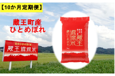 【10か月定期便】＜令和６年産米＞蔵王源流米ひとめぼれ5kg×10回（全50kg）　【04301-0164】