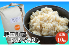 【令和7年産米】蔵王産ひとめぼれ10kg（玄米）／ 米 ごはん ご飯 玄米 食べくらべ 5kg 10kg 2025年産 令和7年産 新米 東北 宮城県産 蔵王産　【04301-0242】