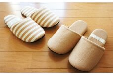 オーガニックコットンソフトスリッパ　M（約24cm）・Lサイズ（約27cm）2足セット　【04301-0351】