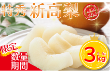 【先行予約】＜蔵王町産＞【特秀】新高梨3kg箱詰め　【04301-0605】