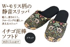 いちご泥棒ソフトF（約24.5cmまで） ブラック　【04301-0590-3】