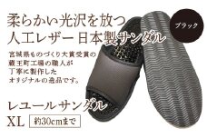 レユールサンダルXL（約30cmまで） ブラック　【04301-0599-2】