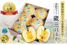 高級ギフト用りんご「蔵王はるか」スィーテスト2kg　【04301-0724】