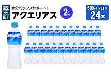 【2か月連続お届け】アクエリアス　500ml PET×24本　【04301-0705】