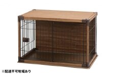 インテリアウッディサークル PIWS-960 ダークブラウン アイリスオーヤマ 雑貨 日用品 犬小屋 ゲージ 