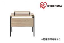 ケーブル収納デスク モニター台付 CSD-800M ライトナチュラル/ブラック アイリスオーヤマ 雑貨 日用品 インテリア 