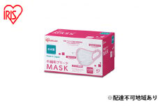 【60枚×6箱】不織布プリーツマスク 小さめサイズ 60枚入 PN-NC60S ホワイト アイリスオーヤマ MASK 使い捨て 飛沫 ウイルス 花粉 ほこり 風邪 4層構造 国産 日本製 