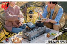 バーベキューコンロ 卓上 ミニ 3～4人用 CBBQ-500 BBQコンロ シルバー アイリスオーヤマ