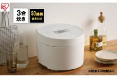 炊飯器 3合 アイリスオーヤマ IHジャー RC-ISA30-W ホワイト IH炊飯器 炊飯ジャー 銘柄炊き 炊き分け 保温 キッチン用品 調理家電 食欲の秋特集