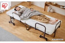 ベッド 電動ベッド  折りたたみ電動リクライニングベッド アイリスオーヤマ OTBSS-BDH ホワイト コンパクト リモコン付き リモコン操作 リクライニング ベッド 折り畳み 電動 介護ベッド 折りたたみベッド マットレス付き