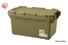 収納ボックス 44L 収納ケース TRAILBOX600 TRB-600 カーキ アイリスオーヤマ コンテナボックス 蓋付き ストッカー バックル付き アウトドア キャンプ レジャー 車用 ボックス 工具 屋外 防災 雑貨 日用品 備蓄用 