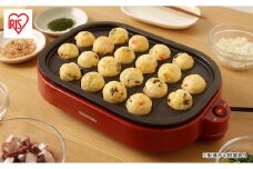 ホットプレート たこ焼き器 タコ焼き器 アイリスオーヤマ たこ焼き2WAYプレート ITY-20WA-R レッド たこ焼きプレート 平面プレート フッ素加工 家庭用 卓上 たこ焼き 20穴 丸形 丸型 調理家電 新生活