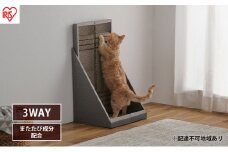 猫 爪とぎ ダンボール やすり付き爪とぎ P-YT650 アイリスオーヤマ ブラウン 段ボール 爪磨き またたび マタタビ成分 ねこ ネコ cat キャット CAT